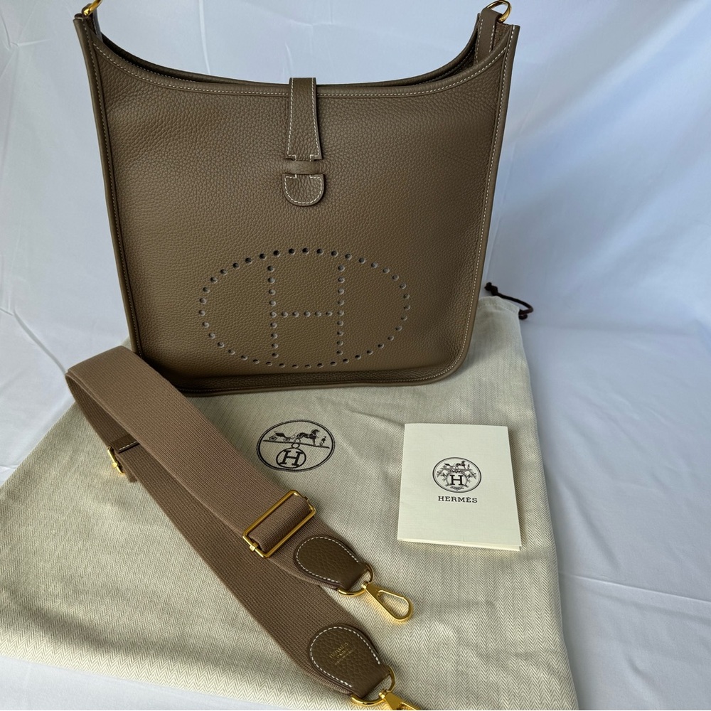 Hermes Evelyn III 33 Clemence Taurillon 18 Etoupe